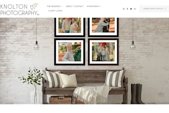 design squarespace photography portfolio, zenfolio photography website or edit