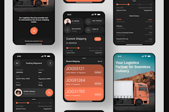 develop logistics flutter mobile application for android and IOS