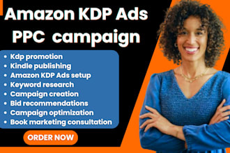 setup or manage amazon KDP ads PPC campaign for your book