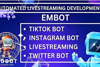 build automation bot youtube API bot instagram API bot twitter API bot