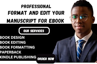 do ebook reformat  proofread and edit your ebook, novel for kindle publishing