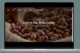 build private label coffee shopify store, coffee website, beverage, coffee store