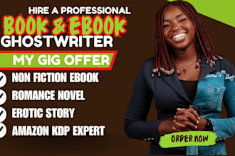 be romance ebook ghostwriter for a horror or any romance story as ebook writer