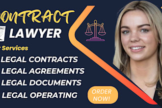 draft legal contracts, agreements and all legal documents