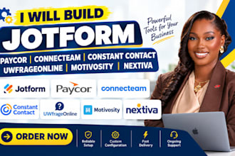 do jotform paycor connecteam constant contact umfrageonline motivosity nextiva