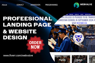 design school website education preschool kindergarten elearning lms website