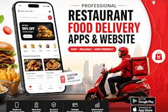 develop restaurant food delivery app website
