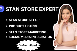 setup stan store digital products, esty digital products