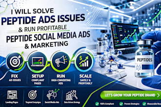 solve peptide ads issues run approved peptide ads peptide social media marketing