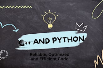 build fast and efficient python and cpp programs for you