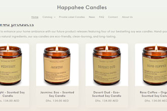 build candle shopify store candle light website fragrance website
