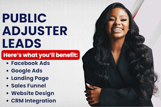 generate exclusive public adjuster leads insurance claim leads via facebook ads