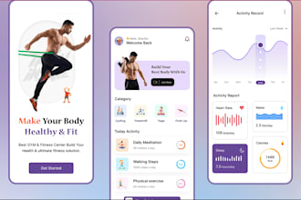 develop fitness app, gym app, fitness website, and workout app like strava