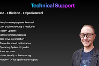 provide technical support for your computer