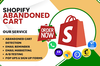 setup shopify abandoned cart pushdaddy amplified postscript cartly mailchimp