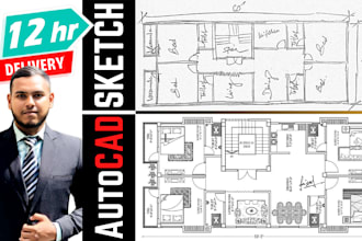 do architectural drafting, drawing, PDF to cad, house plans