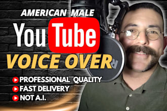 record male american voice over for youtube video narration