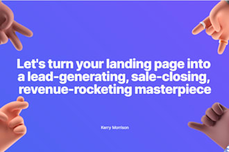 write and sketch a landing page that converts like crazy