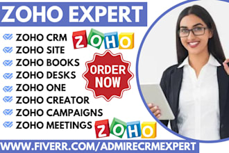setup zoho CRM zoho automation zoho site zoho books zoho forms zoho creator