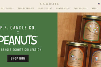 design candle lighting shopify store