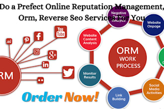 do efective online reputation management, ORM, or remove any negative link