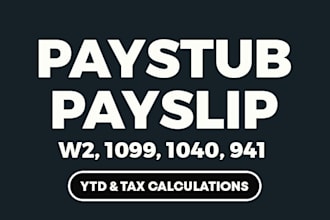 make adp paystub, checkstub, payslip, w2, 1099,