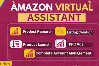 be your amazon virtual assistant, amazon consultant, or amazon account manager
