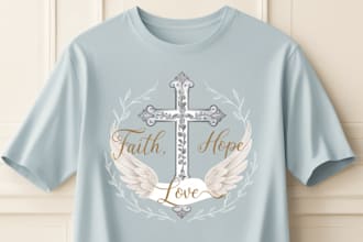 create custom christian t shirt design