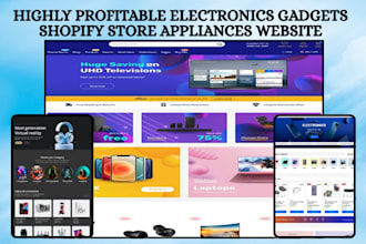 design electronics shopify appliances gadget store electronics ecommerce website