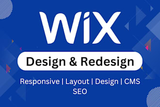 wix website design wix website redesign fix wix website responsive wix cms seo