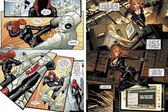 make coloring comic book illustration graphic novel pages superhero character