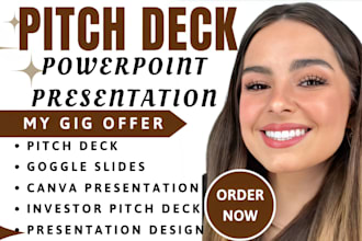 write crowdfunding campaign pitch deck powerpoint presentation design
