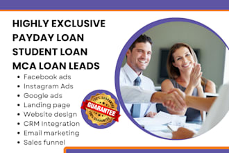 generate payday loan leads student loan leads mca leads business loan leads