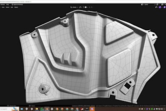 manually retopo your 3d scans object