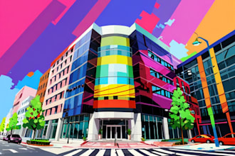 draw your architectural wpap pop art