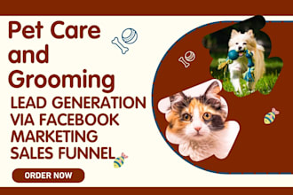design pet grooming website pet care sales funnel to generate exclusive leads