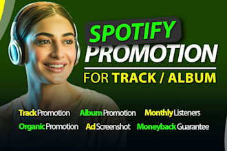 spotify album promotion, spotify music track promotion