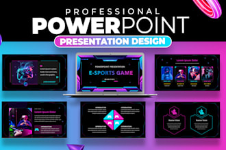 design sports, fitness, and gaming powerpoint presentations