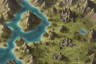 create a custom fantasy 4k map