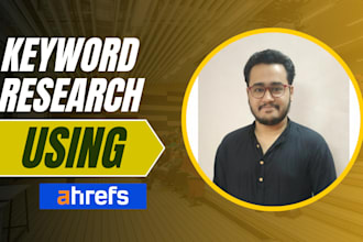 do SEO keyword research using ahrefs with proper guidance