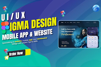 do website design mobile UI UX design and figma UI UX design services
