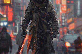 illustrate your cyberpunk character