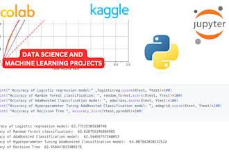 data science projects and machine learning projects