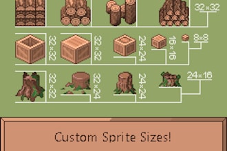 design pixel art icons, items, and props for you