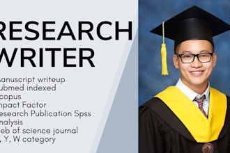 do spss analysis, writing manuscripts, and medical publications