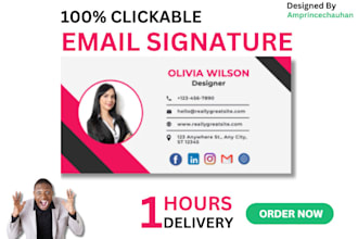 make any type of email signature and clickable email signature html