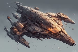 design spaceship, sci fi illustration and sci fi art or concept art