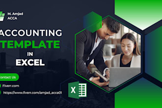 prepare accounting and bookkeeping template in excel