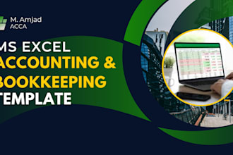 prepare accounting and bookkeeping template in ms excel