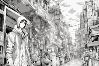 make a great comic or manga page for you